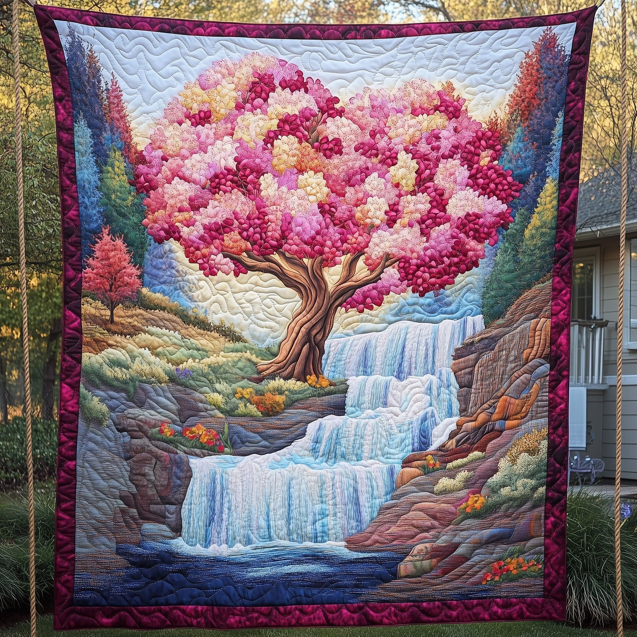 Season Of Blossoms Quilted Blanket Bedding Ideas Gift Suggestions For Valentine's Day
