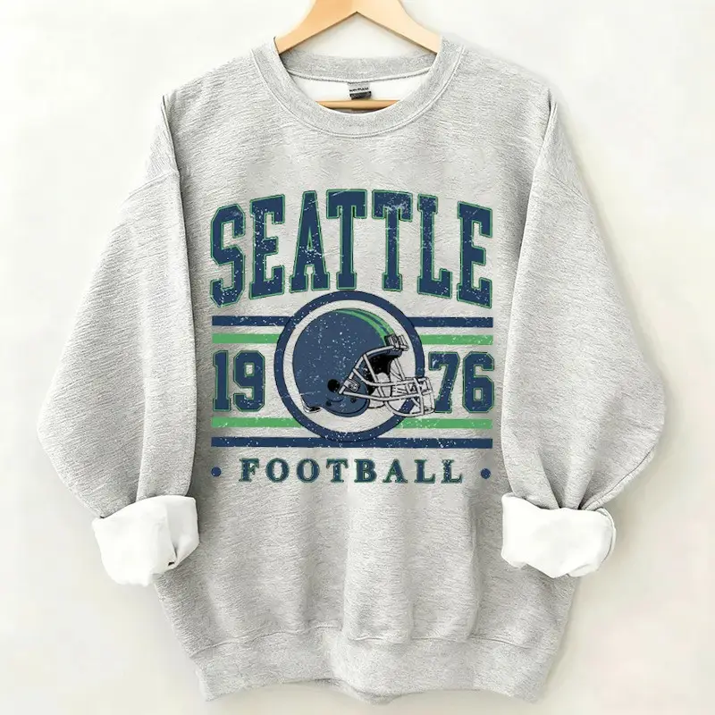 Seattle Football 1976 Sweatshirt Best Game Day Outfits Seattle Seahawks Merch Gifts For Wife