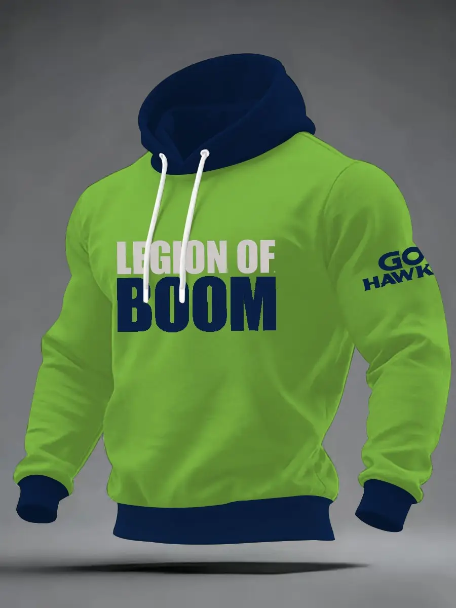 Seattle Football Hoodie Go Hawks Legion Of Boom Great Apparel Present For Fans Seattle Football Hoodie Go Hawks Legion Of Boom Great Apparel Present For Fans - Image 1