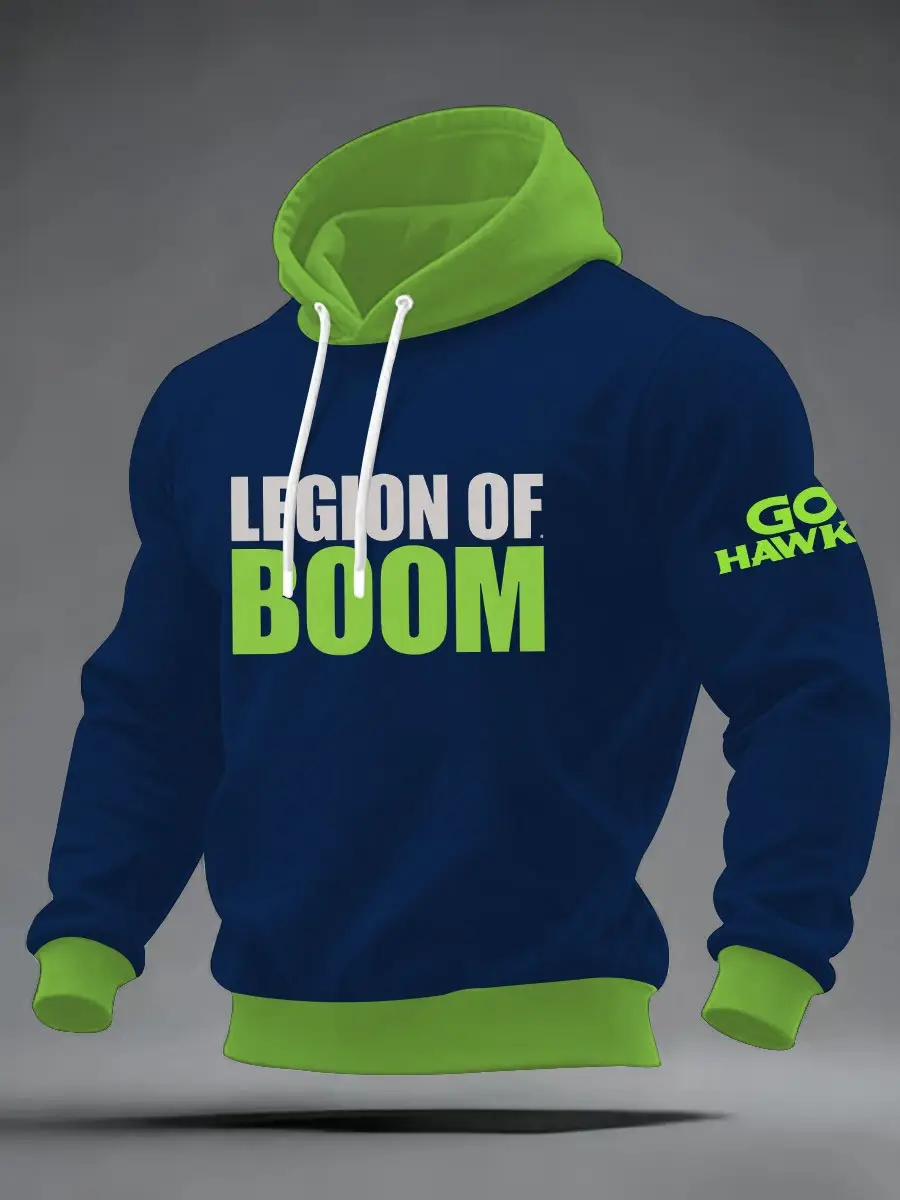Seattle Football Hoodie Go Hawks Legion Of Boom Nice Fans Clothing Present Ideas