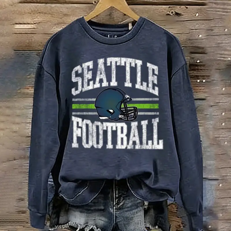 Seattle Football Sweatshirt Best Game Day Seattle Seahawks Merch Gifts Ideas For Fans For Women