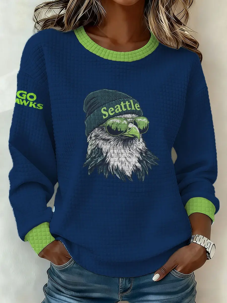 Seattle Football Sweatshirt Go Hawk Seattle Awesome Clothing Ideas For Football Lovers Seattle Football Sweatshirt Go Hawk Seattle Awesome Clothing Ideas For Football Lovers - Image 1