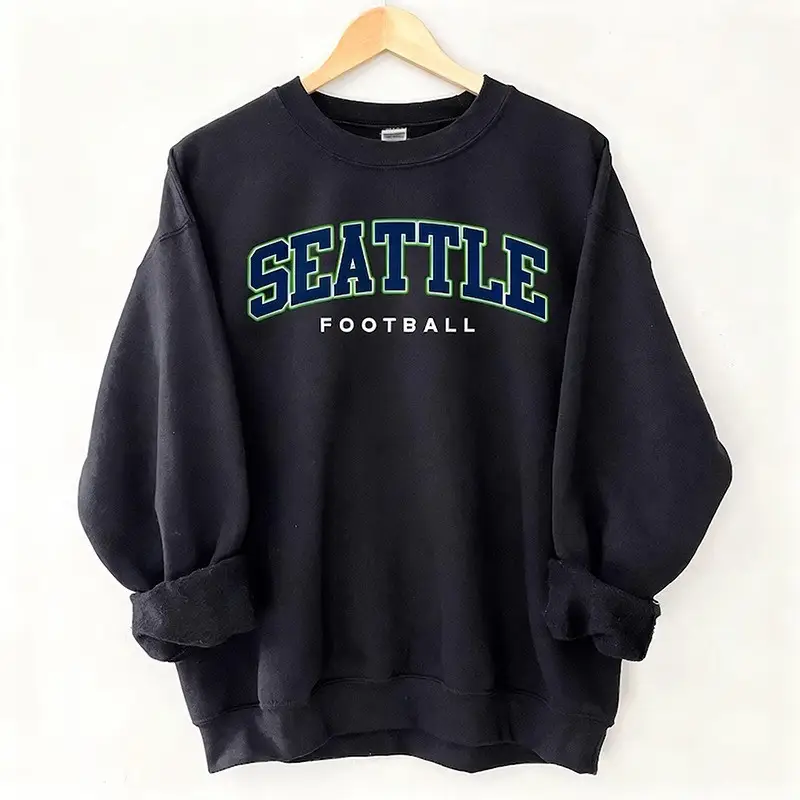 Seattle Football Sweatshirt Unique Game Day Clothing Seattle Seahawks Merch Gifts For Fans