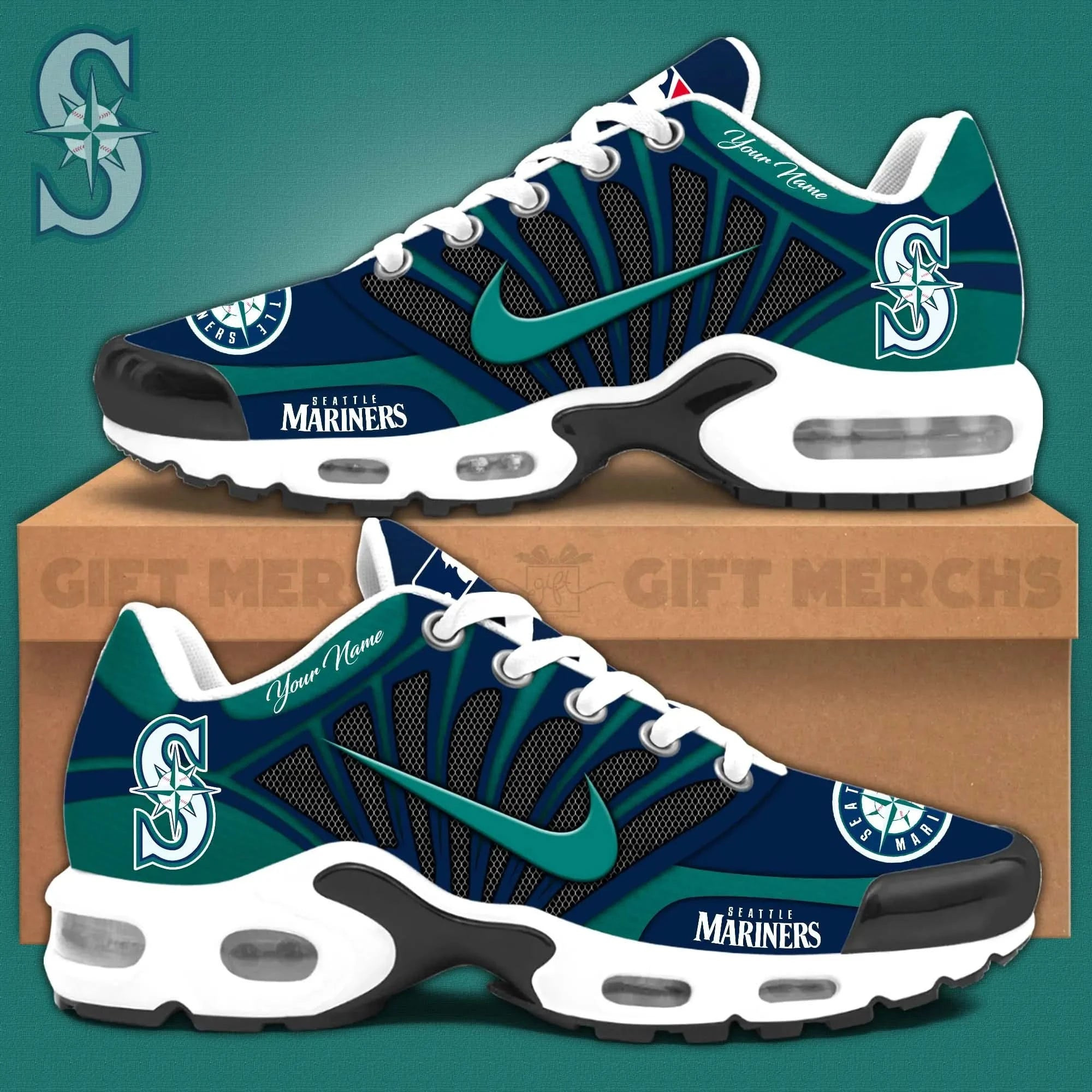 Seattle Mariners Customized Sport Shoes