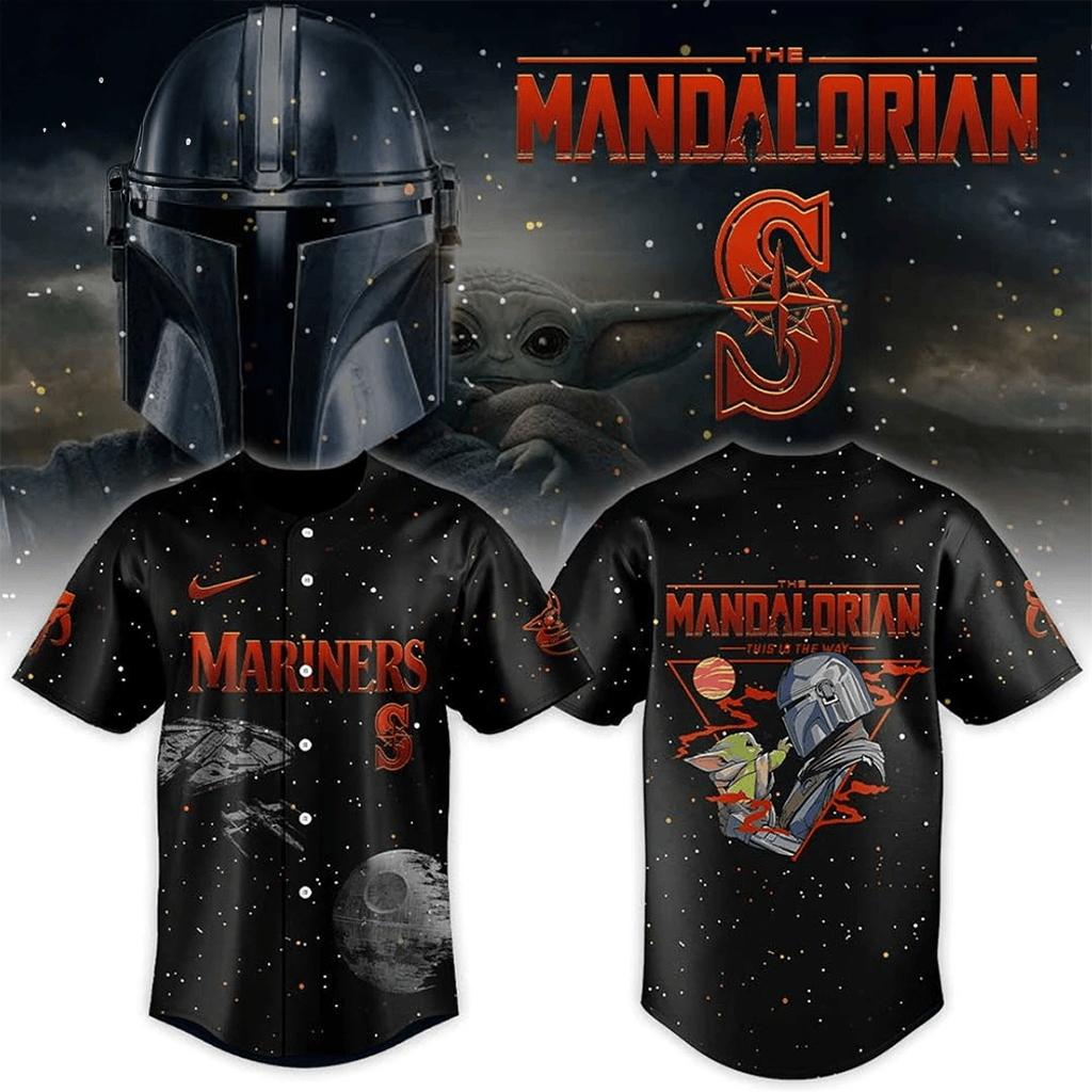 Seattle Mariners Mandalorian And Grogu 2026 Baseball Jersey Mariners Merch Gifts For BFF