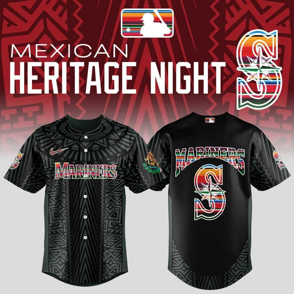 Seattle Mariners Mexican Heritage Night Jersey Proud Of Mexican Baseball Fan Merch Gifts Seattle Mariners Mexican Heritage Night Jersey Proud Of Mexican Baseball Fan Merch Gifts - Image 1