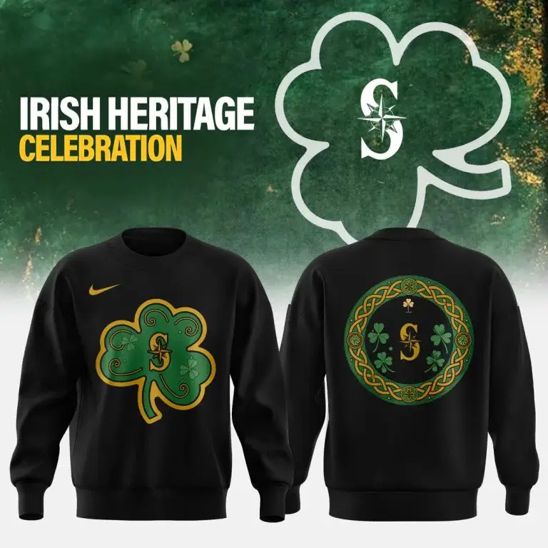 Seattle Mariners X Irish Heritage Night 2026 Sweatshirt Shamrock Baseball Fans Gift