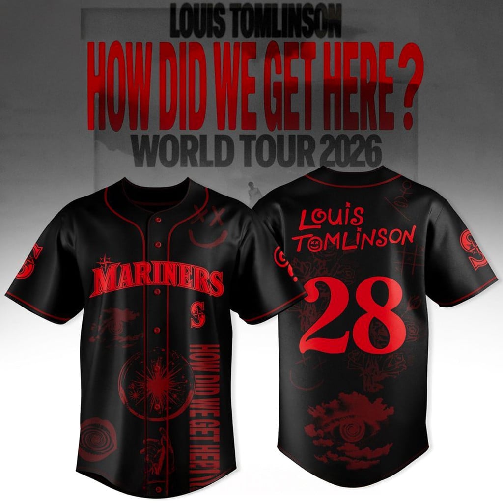 Seattle Mariners X Louis Tomlinson How Did We Get Here World Tour 2026 Jersey Mariners Merch