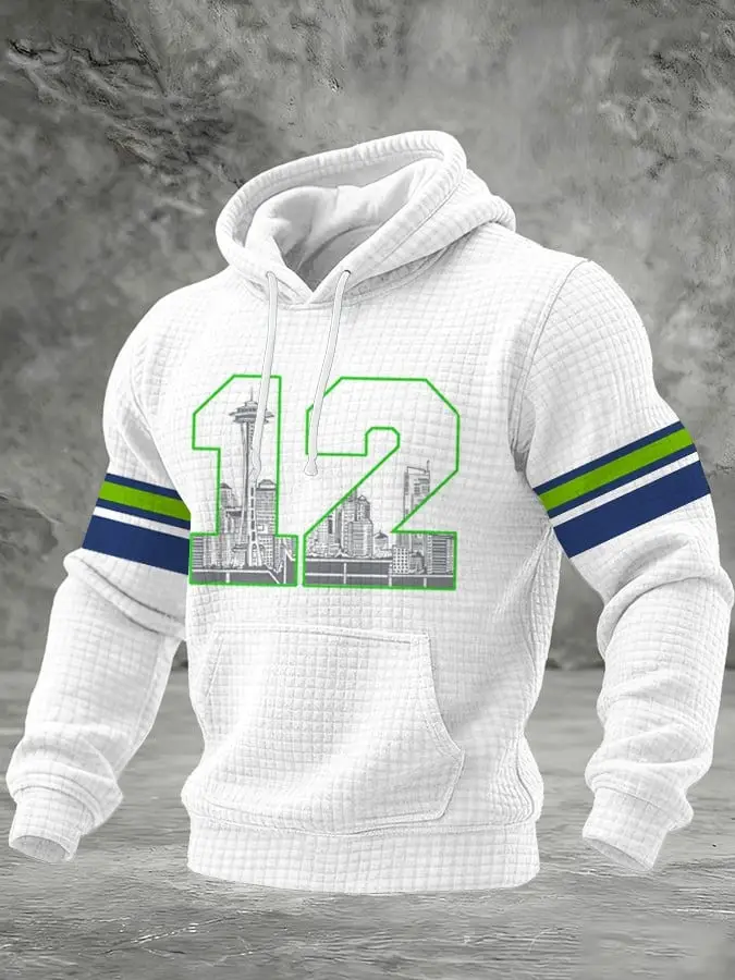 Seattle Seahawks 12 Hoodie Men's Game Day Clothes Football Fan Gear Unique Seahawks Gifts