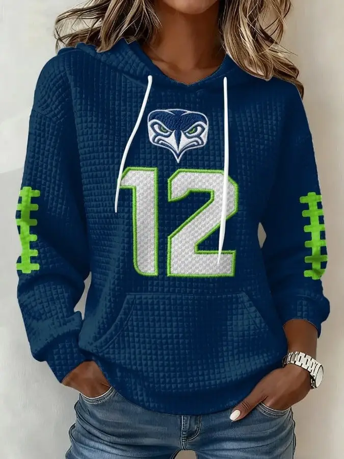 Seattle Seahawks 12 Hoodie Women's Game Day Apparel Best Gifts For Seahawks Fans