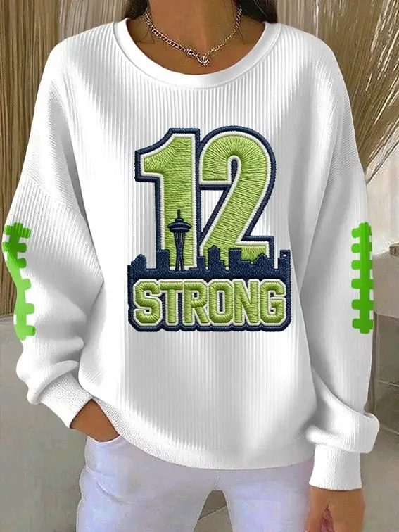 Seattle Seahawks 12 Strong Sweatshirt Gameday Apparel Seattle Seahawks Merch Gifts For Sisters