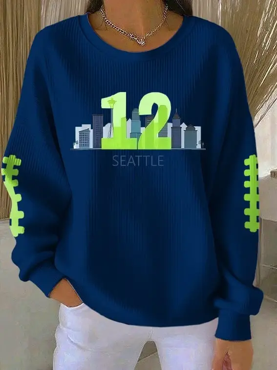 Seattle Seahawks 12 Sweatshirt Game Day Merch Apparel Seahawks Gifts For Her Football Fans