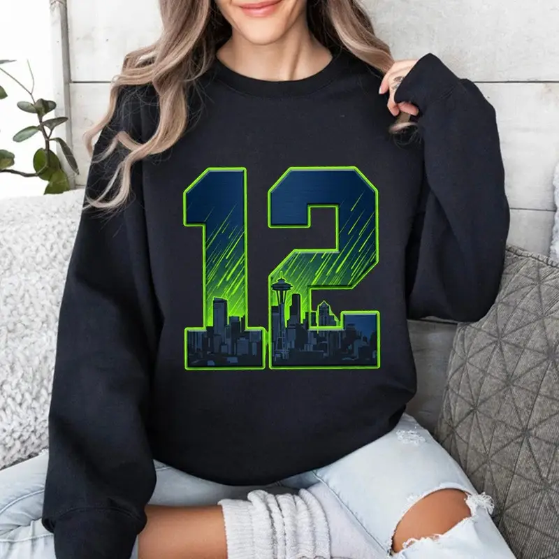 Seattle Seahawks 12 Sweatshirt The 12s Clothing Women's Game Day Gifts For Football Lovers