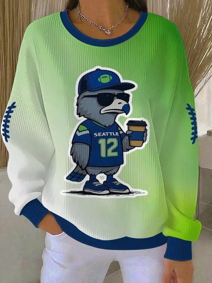 Seattle Seahawks 12 Sweatshirt Women's Game Day Outfits Seattle Football Merch Fan Gifts Seattle Seahawks 12 Sweatshirt Women's Game Day Outfits Seattle Football Merch Fan Gifts - Image 1