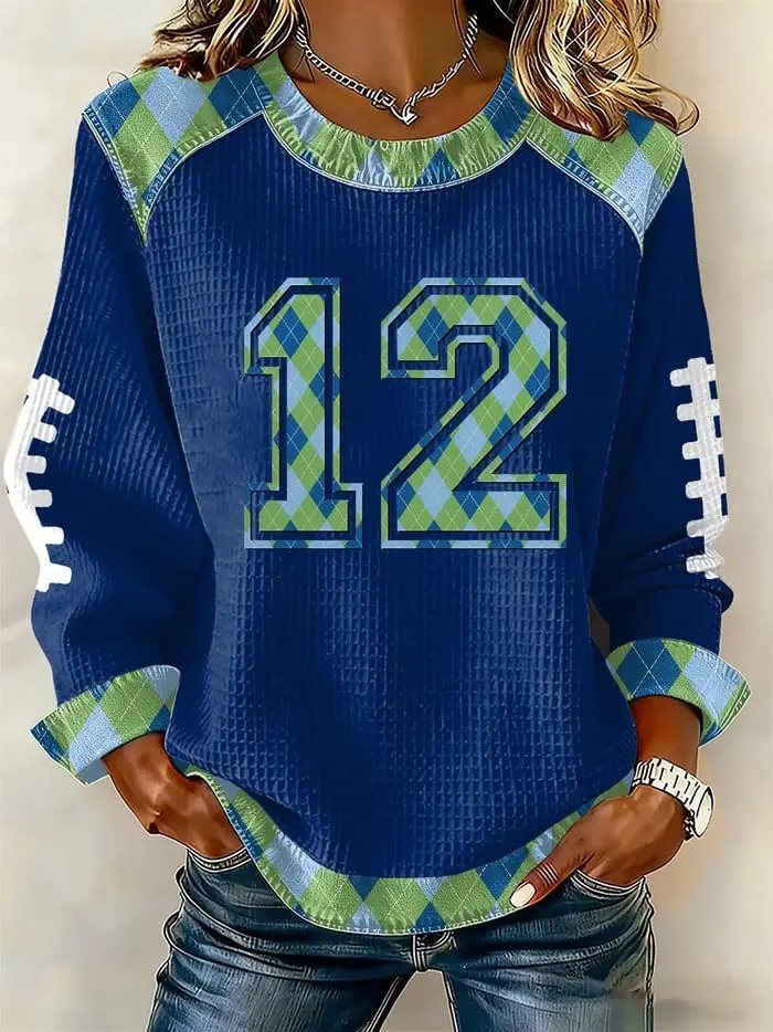Seattle Seahawks 12 Sweatshirt Women's Seattle Seahawks Football Fan Gear Gifts Ideas