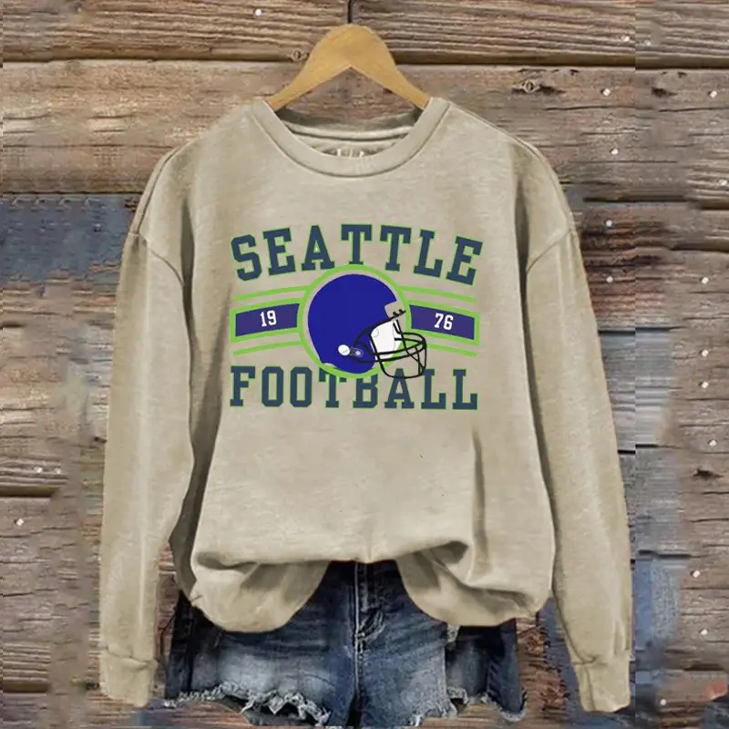 Seattle Seahawks 1976 Sweatshirt Women's Gameday Clothes Seattle Football Merch Gifts For Fans Seattle Seahawks 1976 Sweatshirt Women's Gameday Clothes Seattle Football Merch Gifts For Fans - Image 1