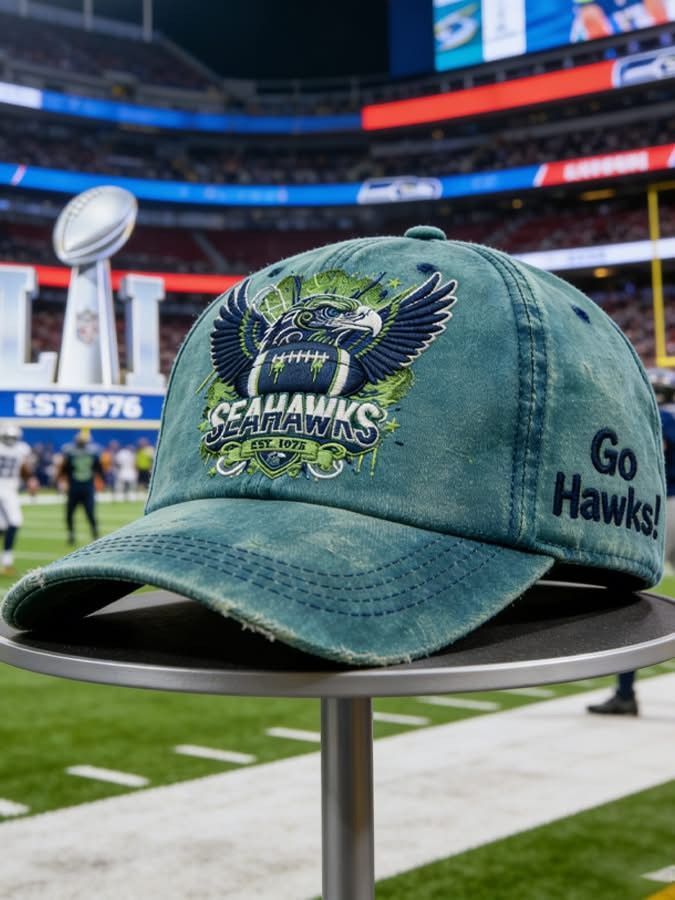 Seattle Seahawks Est 1976 Hat Go Hawks Baseball Cap Seattle Football Merch For Fans