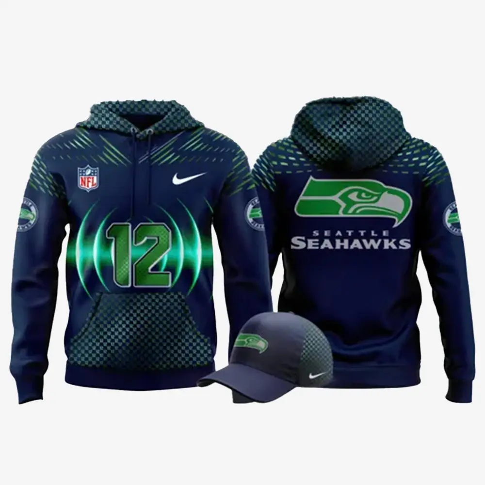 Seattle Seahawks Football 12 Hoodie Seattle Seahawks Football Clothing Fan Gear