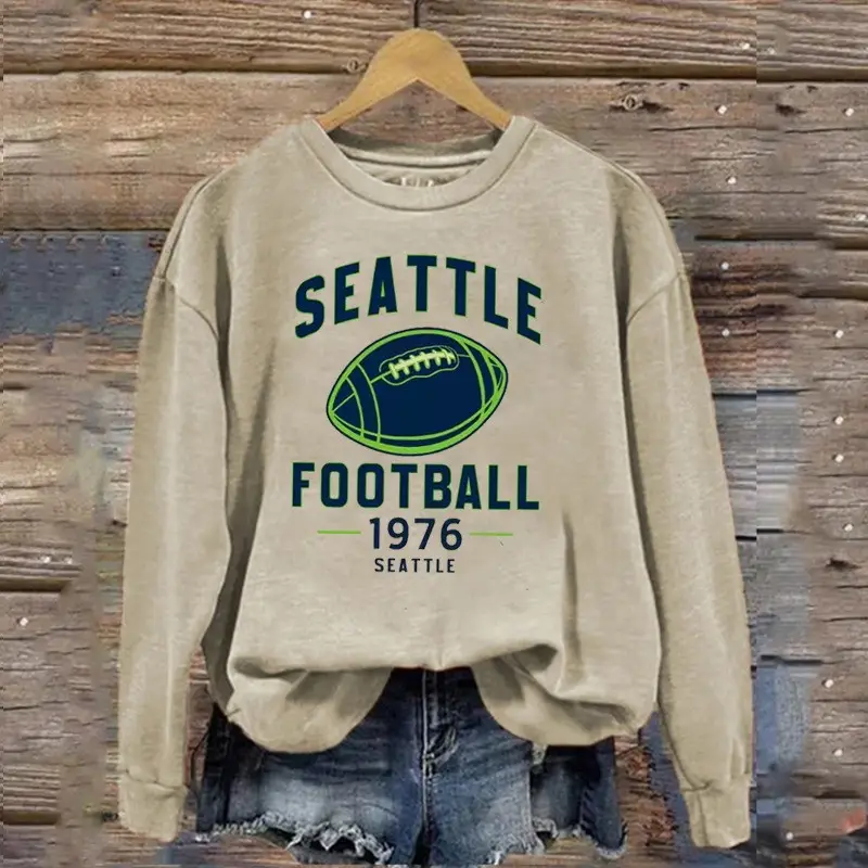 Seattle Seahawks Football 1976 Sweatshirt Women's Seattle Seahawks Merch Fan Gear Gifts