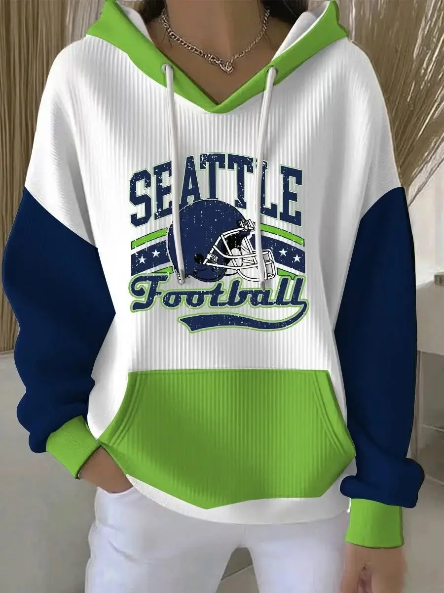 Seattle Seahawks Football Hoodie Game Day Women’s Apparel Seahawks Fan Gear Gifts Ideas