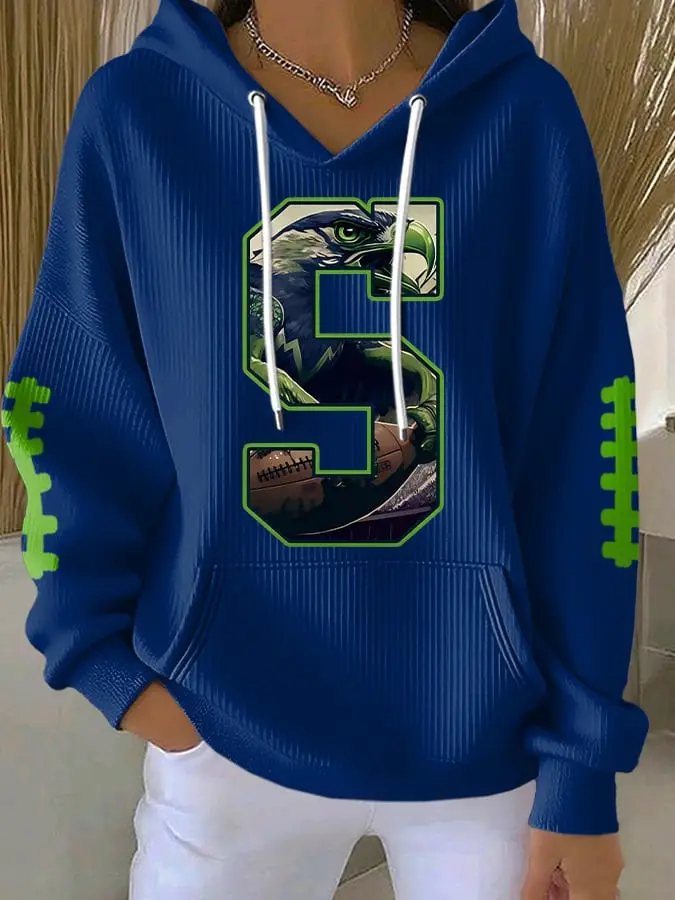 Seattle Seahawks Football Merch Seahawk Mascot Hoodie Football Hooded Sweatshirt Presents