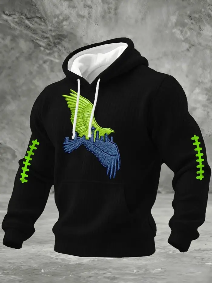 Seattle Seahawks Hoodie Football Game Day Apparel Seattle Seahawks Fan Gear Gifts For Husband