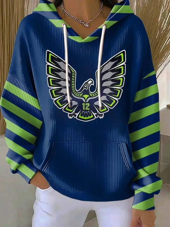 Seattle Seahawks Hoodie Football Game Day Clothing Best Seahawks Merch Gifts For Her