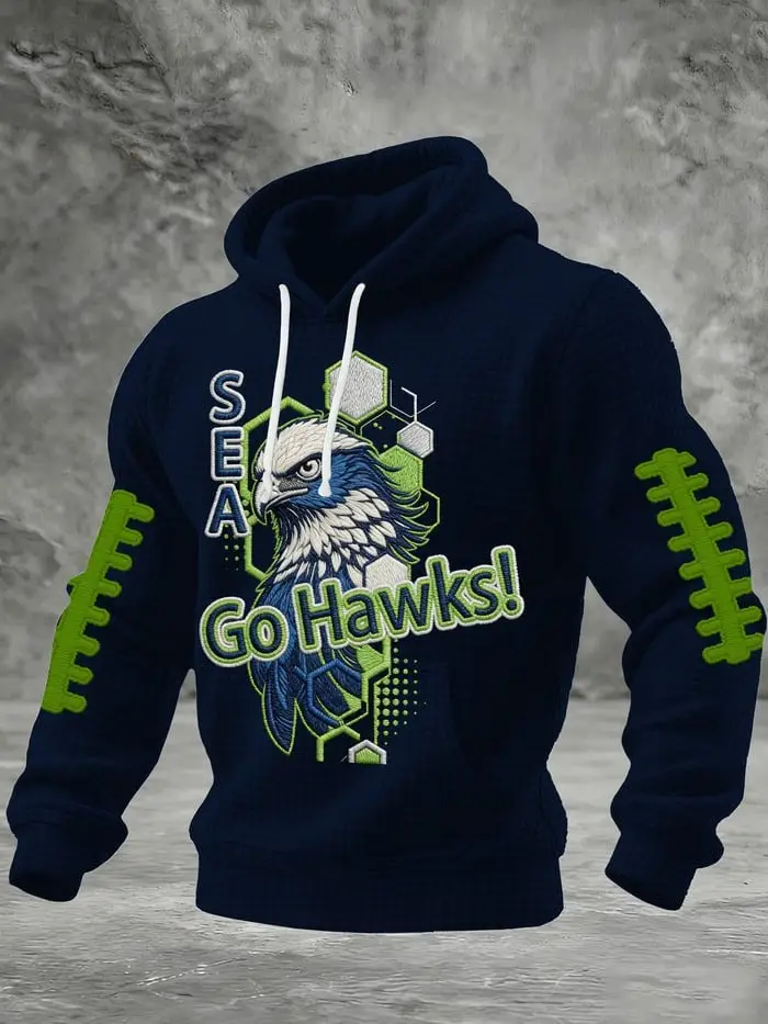 Seattle Seahawks Hoodie Go Hawks Hooded Sweatshirt Seahawks Merch Best Football Gifts