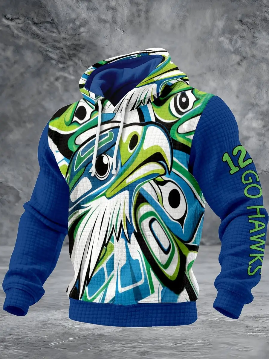 Seattle Seahawks Hoodie The 12s Go Hawks Hoodie Football Game Day Fan Clothing For Men