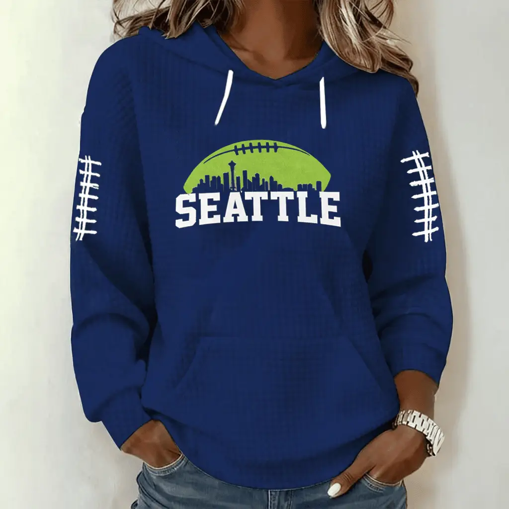 Seattle Seahawks Hoodie Women's Game Day Apparel Seattle Football Merch Fan Gifts