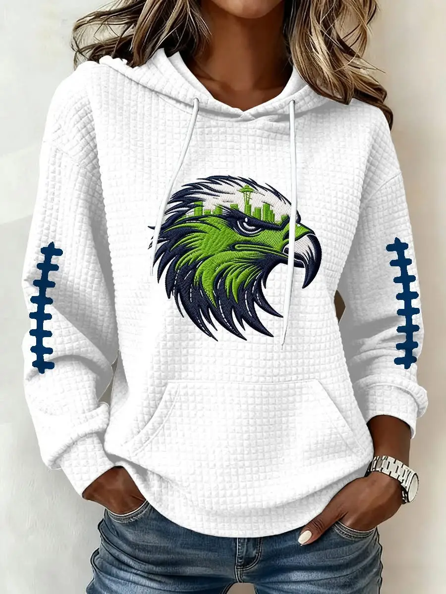 Seattle Seahawks Hoodie Women's Game Day Clothes Seahawks Football Fan Gear Gifts Ideas
