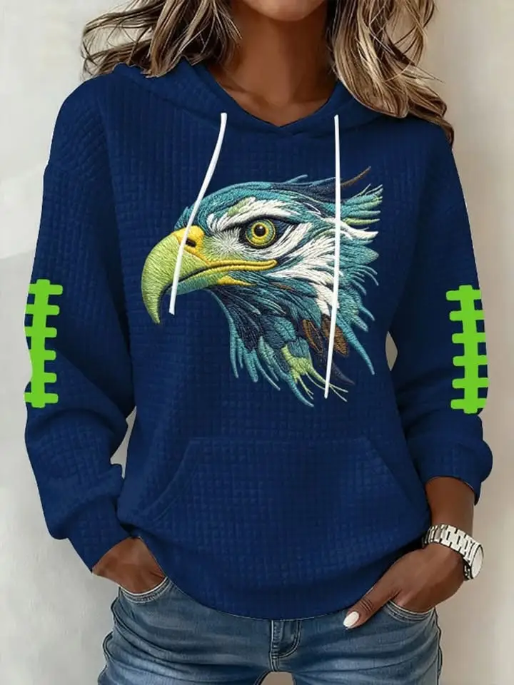 Seattle Seahawks Hoodie Women's Game Day Outfits Seattle Football Clothing Present For Fans