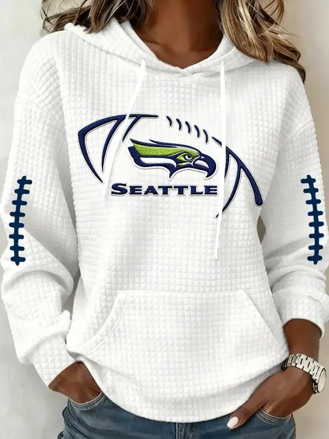 Seattle Seahawks Hoodie Women's Game Day Sports Clothing Football Gifts For Seahawks Lovers