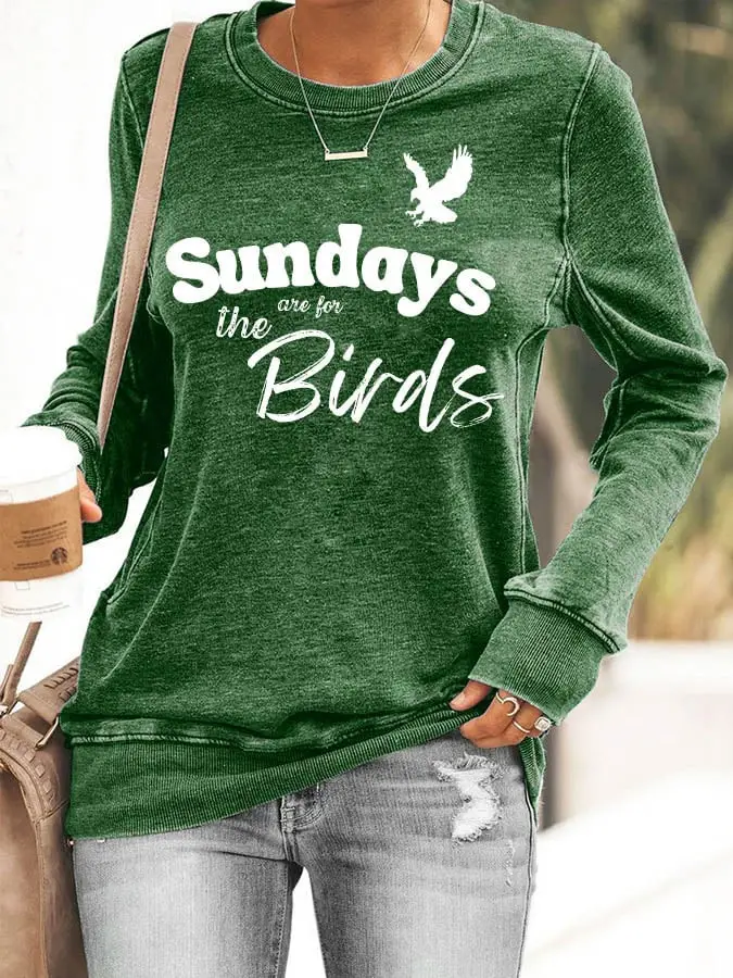 Seattle Seahawks Merch Sundays Are For The Birds Sweatshirt Football Clothing The 12s Presents