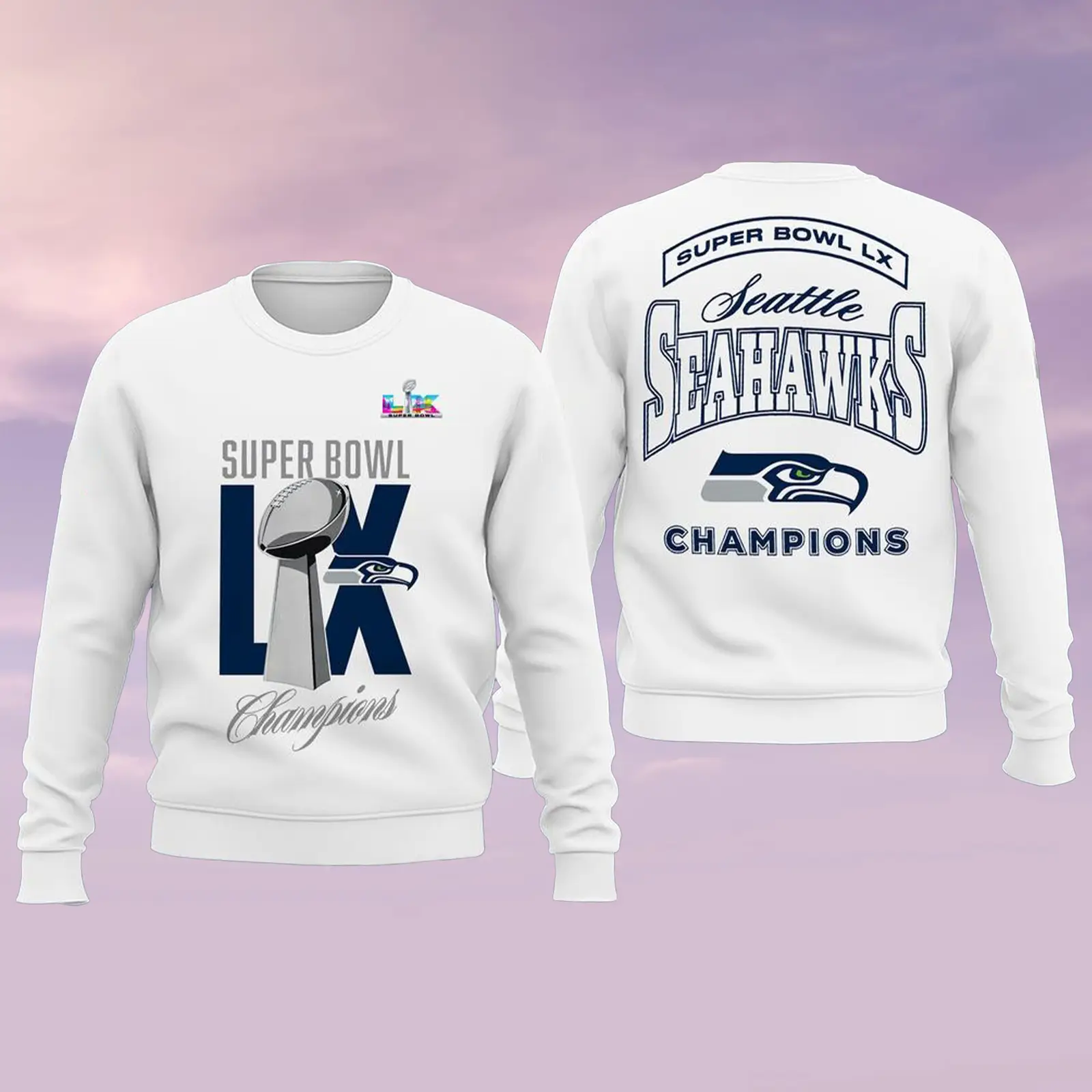 Seattle Seahawks Super Bowl LX Champs Sweatshirt Champions Football 2026 Gift For Seahawks Fans