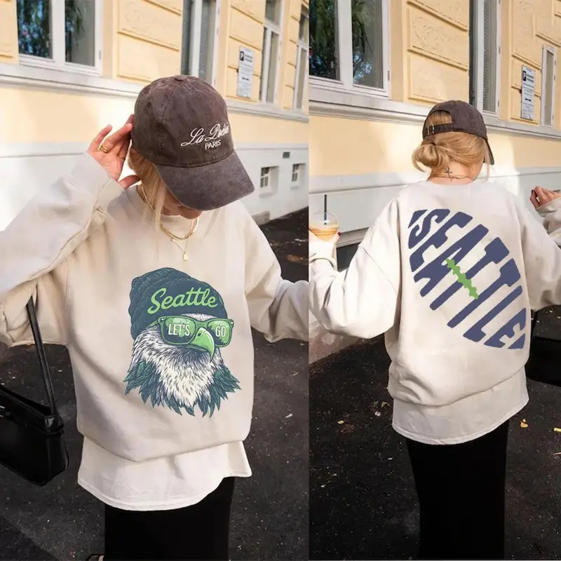 Seattle Seahawks Sweatshirt Let's Go Seattle Football Merch Best Gifts For Game Day For Fans