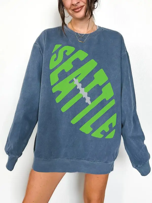 Seattle Seahawks Sweatshirt Pretty Seattle Apparel Women's Clothing Gift Ideas