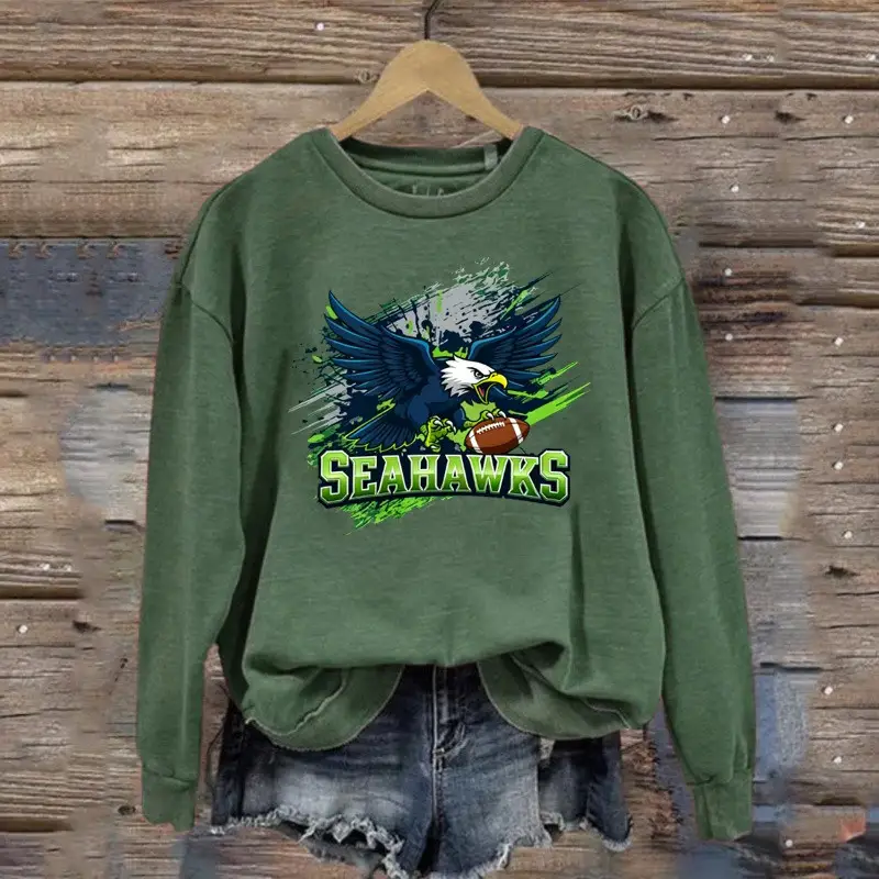 Seattle Seahawks Sweatshirt Unique Game Day Clothing Seahawks Merch Gifts For Football Lovers