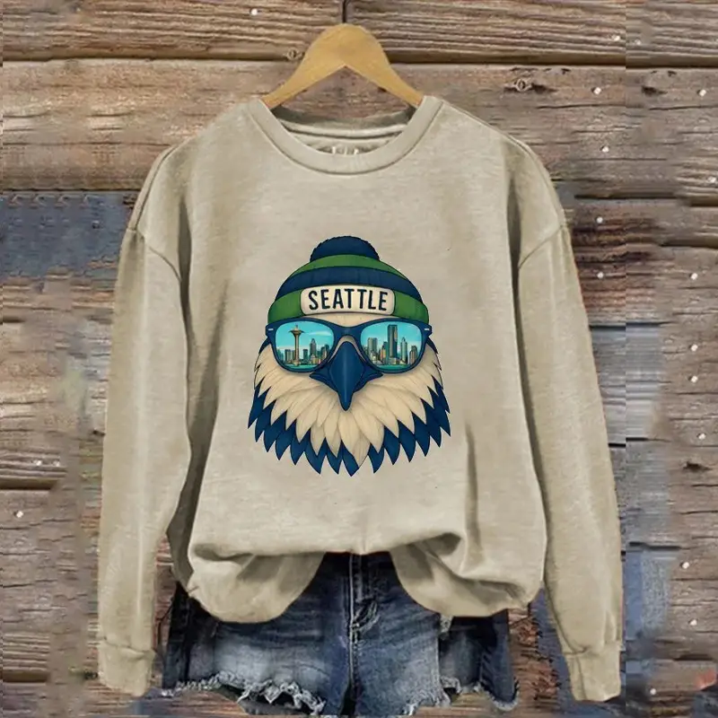 Seattle Seahawks Sweatshirt Women Game Day Outfits Football Fan Merch Seattle Seahawks Gifts