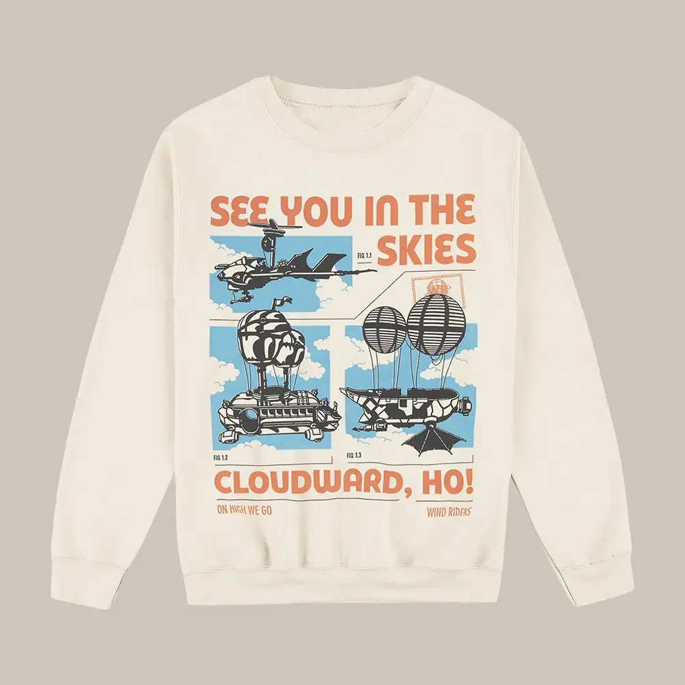 See You In The Skies Sweatshirt Dimension 20 Cloudward Dropout Clothing Present Idea