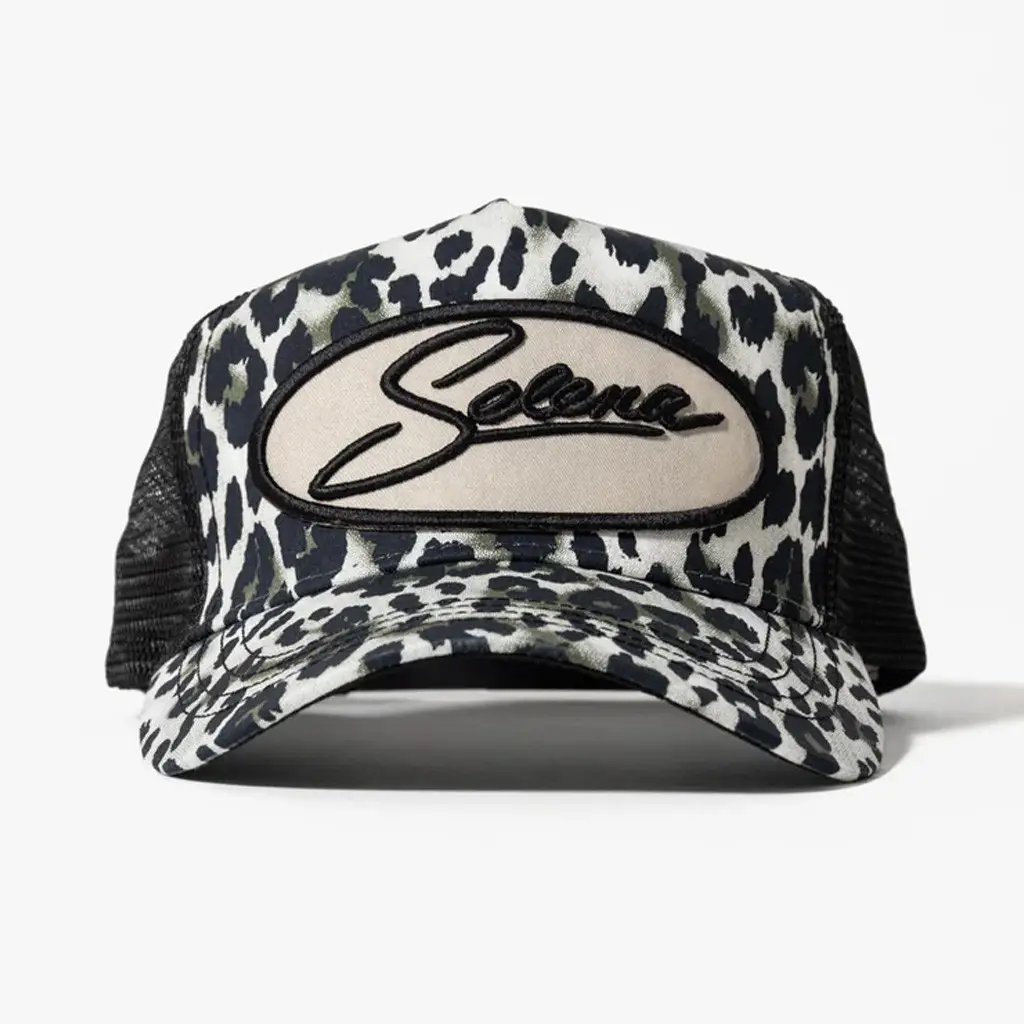 Selena Quintanilla Merch Embroidered Cheetah Selena Trucker Hat Gifts For Music Lovers Selena Quintanilla Merch Embroidered Cheetah Selena Trucker Hat Gifts For Music Lovers - Image 1