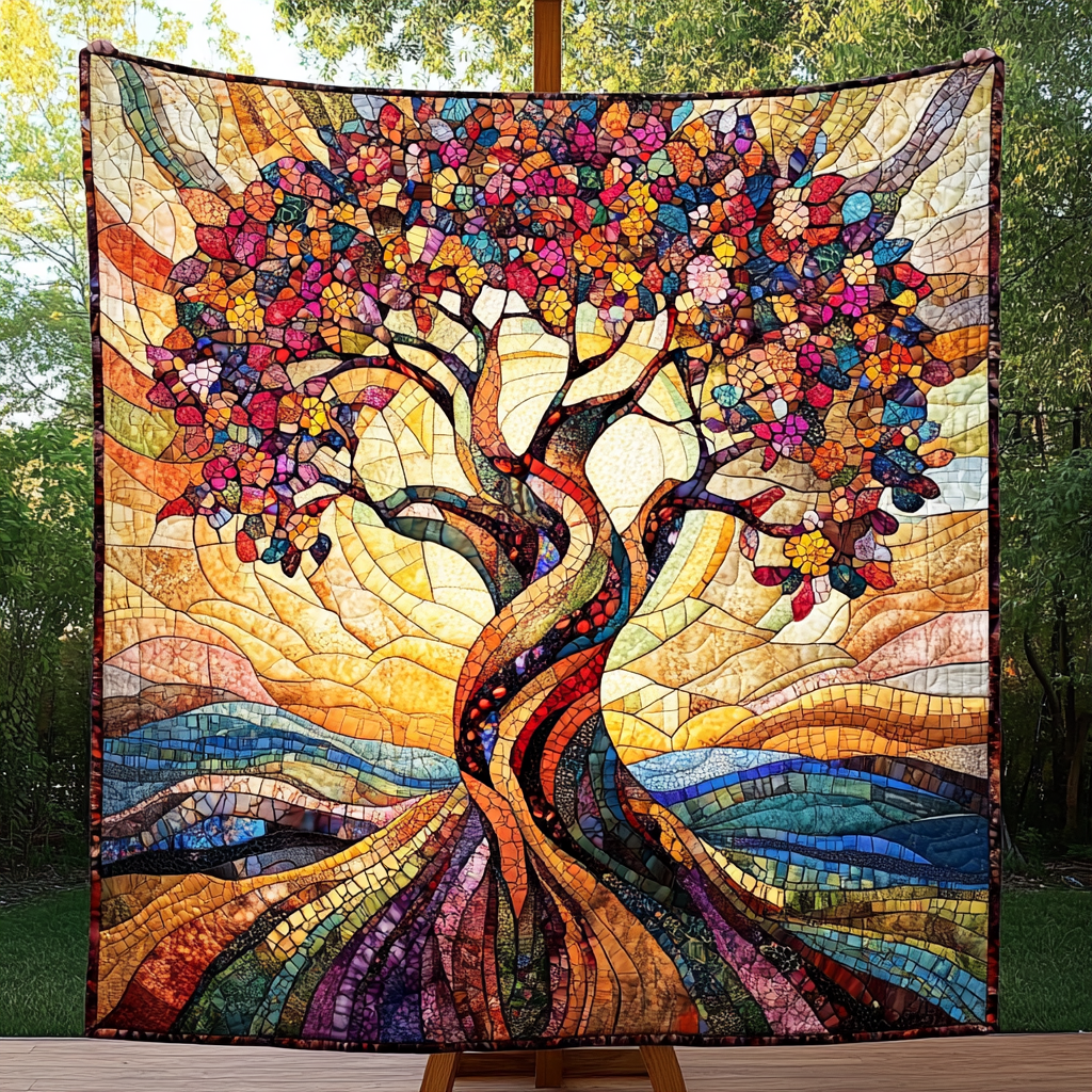 Serenity Tree Quilted Blanket Viral Home Decor Valentines Gift Idea For Husband