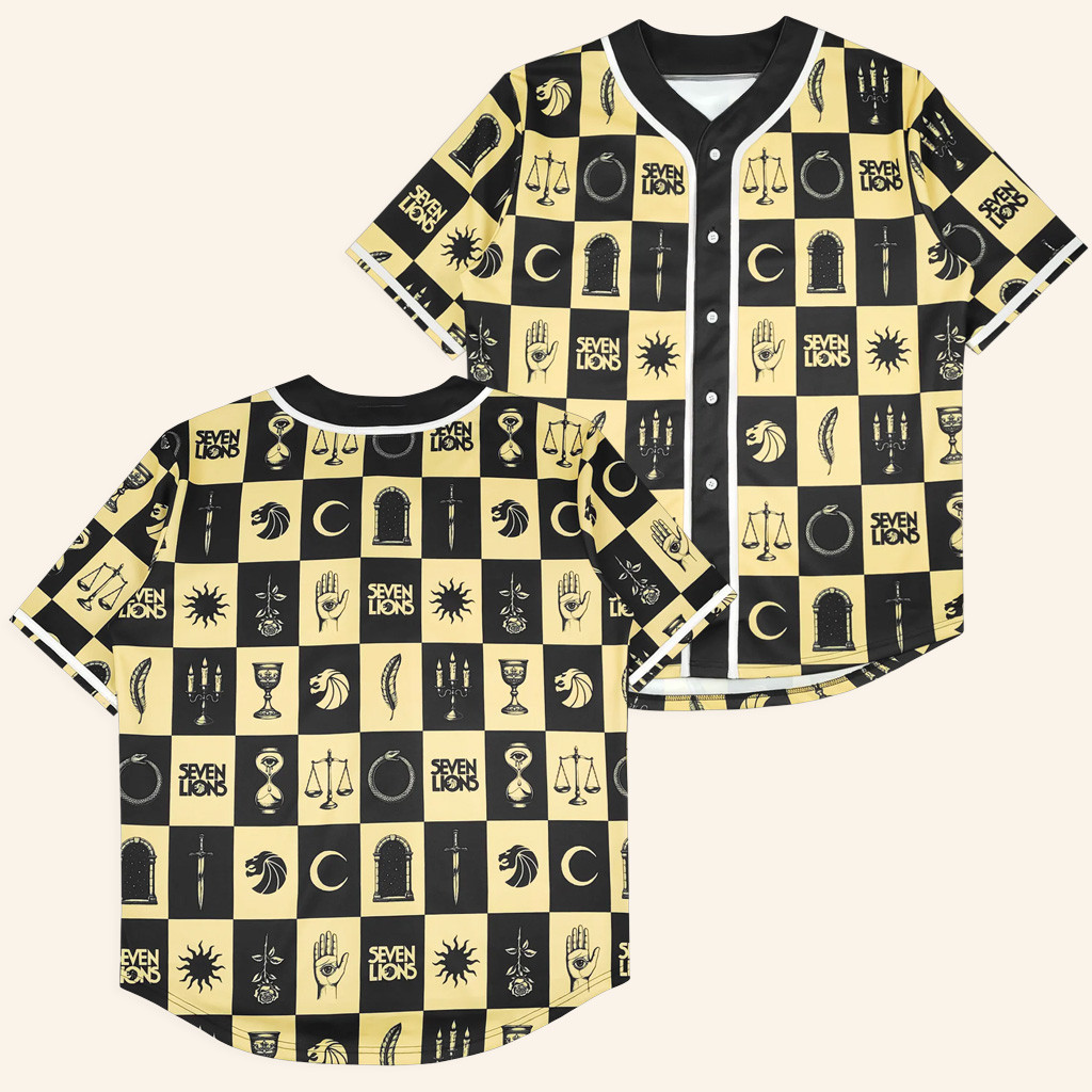Seven Lions Merch Checkered Symbol Jersey Best Gifts For Music Lovers - WearandDecor