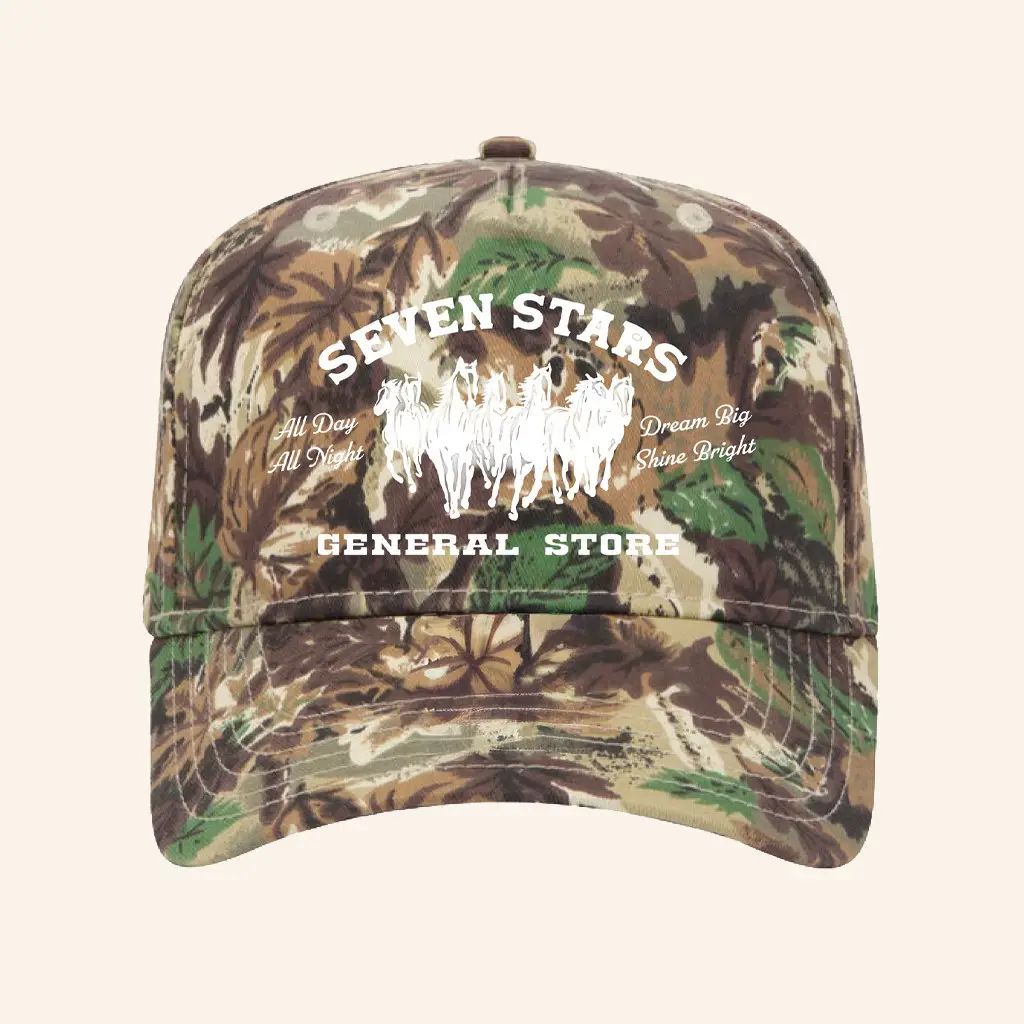 Seven Stars General Merch 7SGS Camo Hat Christmas Gift Ideas For Him -WearandDecor