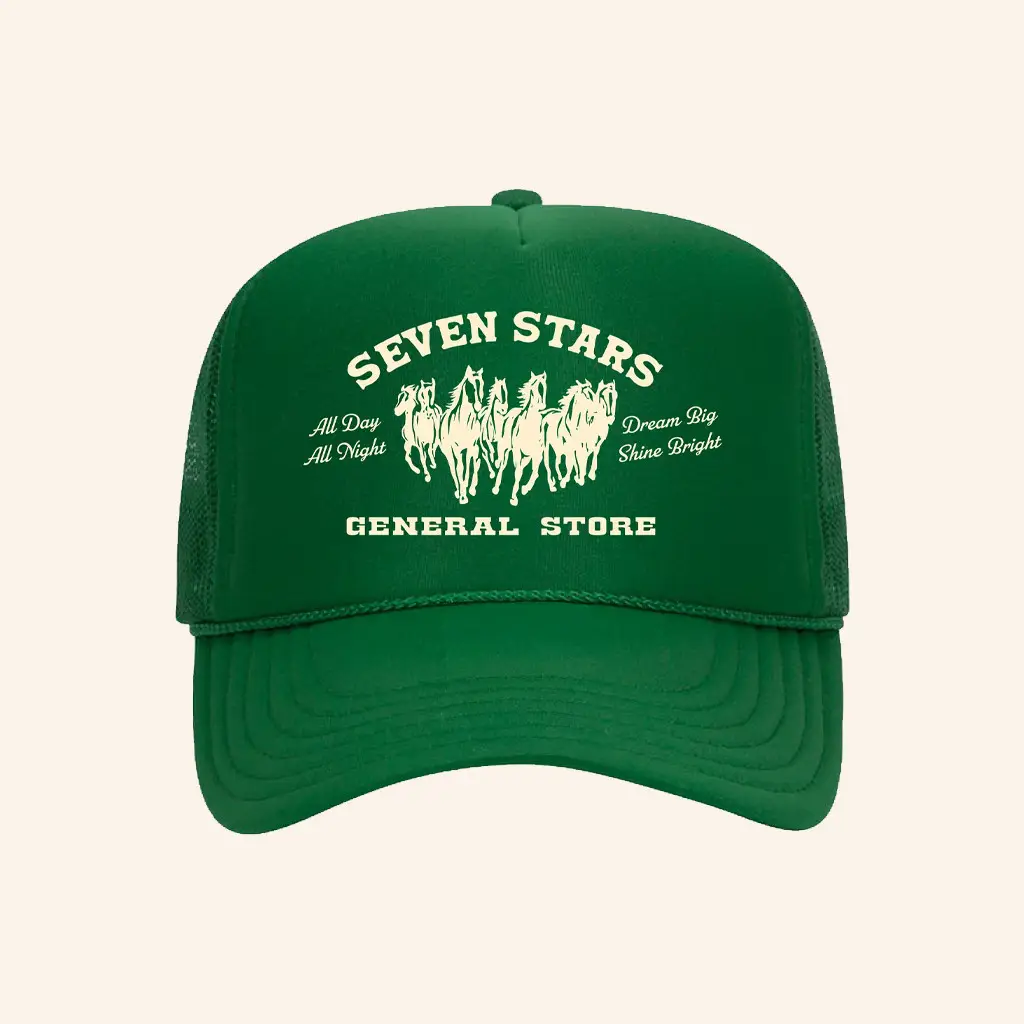 Seven Stars General Merch 7SGS Trucker Hat Birthday Gift Ideas For Husband -WearandDecor
