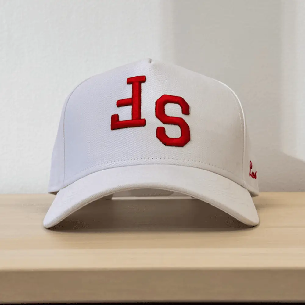 SF Upside Down Hat SF Embroidered Hat First Fathers Day Gift Ideas -WearandDecor