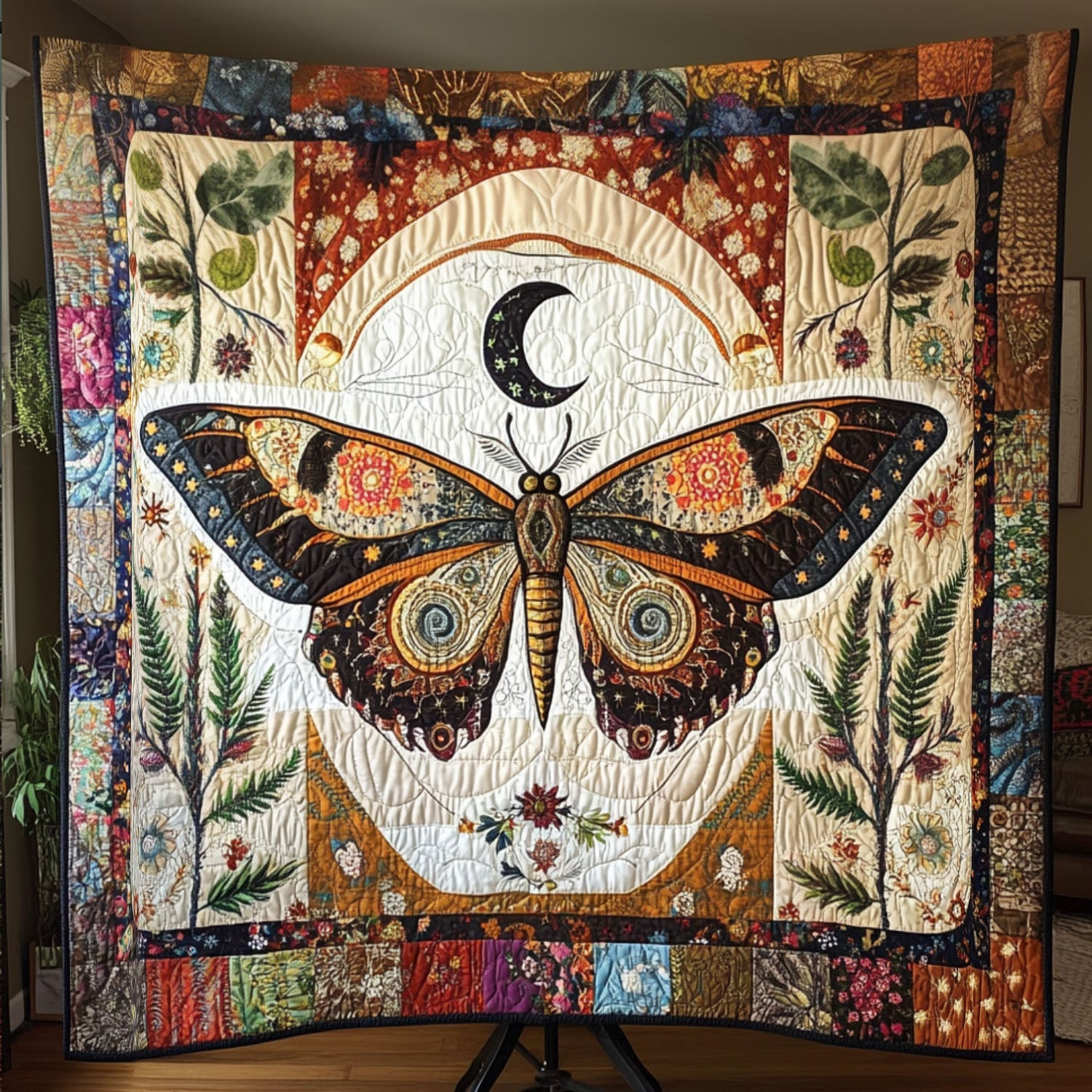 Shadowed Wings Quilted Blanket Best Couch Throw Blanket Butterfly Presents Shadowed Wings Quilted Blanket Best Couch Throw Blanket Butterfly Presents - Image 1