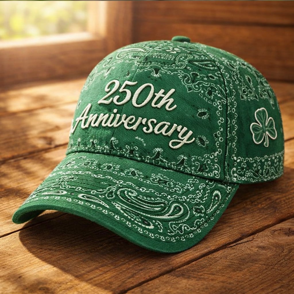 Shamrock 250Th Anniversary 1776 2026 Hat St Patrick's Day Baseball Cap Shamrock 250Th Anniversary 1776 2026 Hat St Patrick's Day Baseball Cap - Image 1