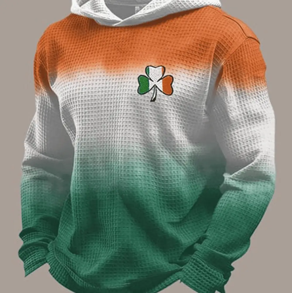 Shamrock Art St Patrick's Day Hoodie Saint Patricks Day Outfits Gift For Him