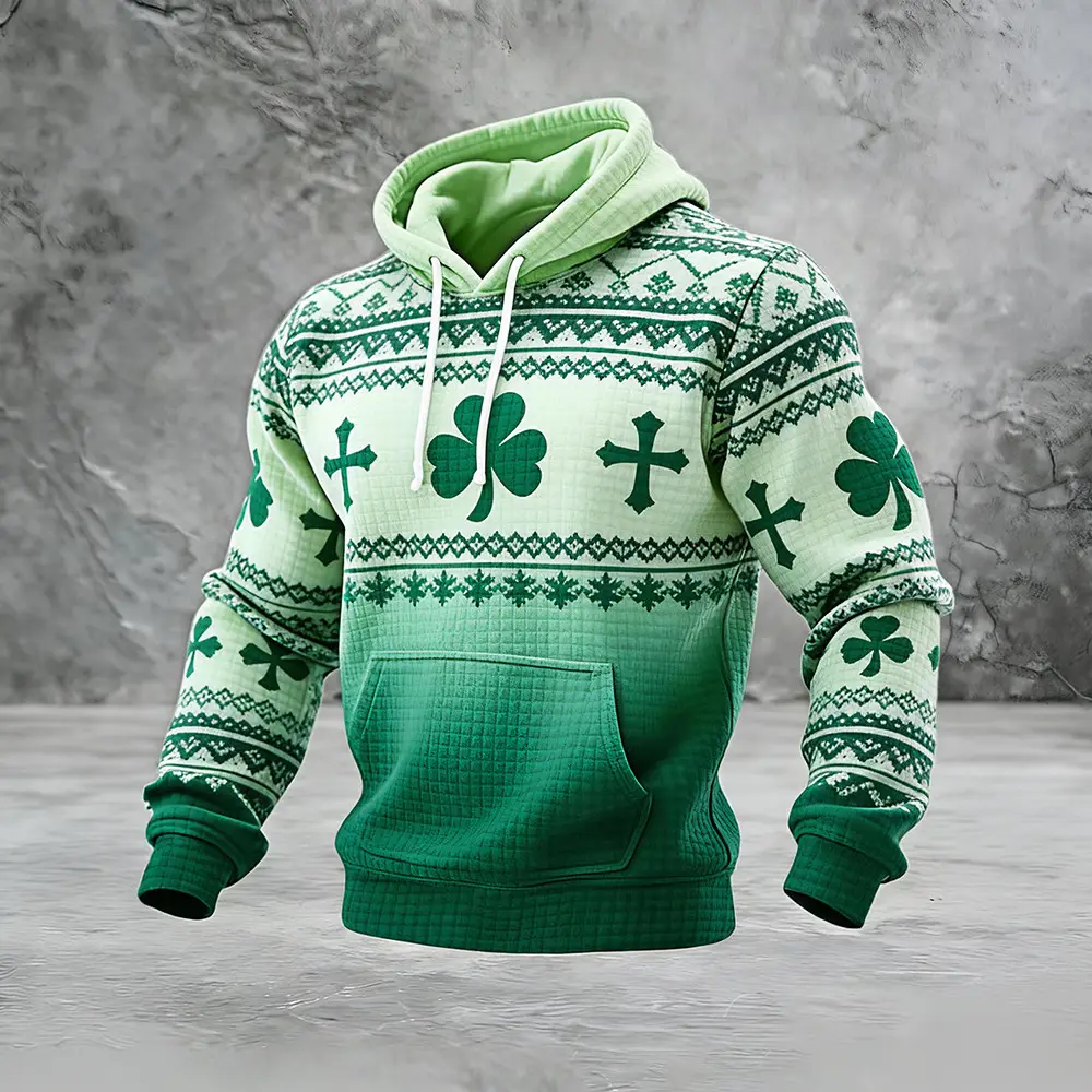 Shamrock Design St Patrick's Day 2026 Hoodie Saint Patricks Day Outfits Cool St Paddys Day Gift Shamrock Design St Patrick's Day 2026 Hoodie Saint Patricks Day Outfits Cool St Paddys Day Gift - Image 1